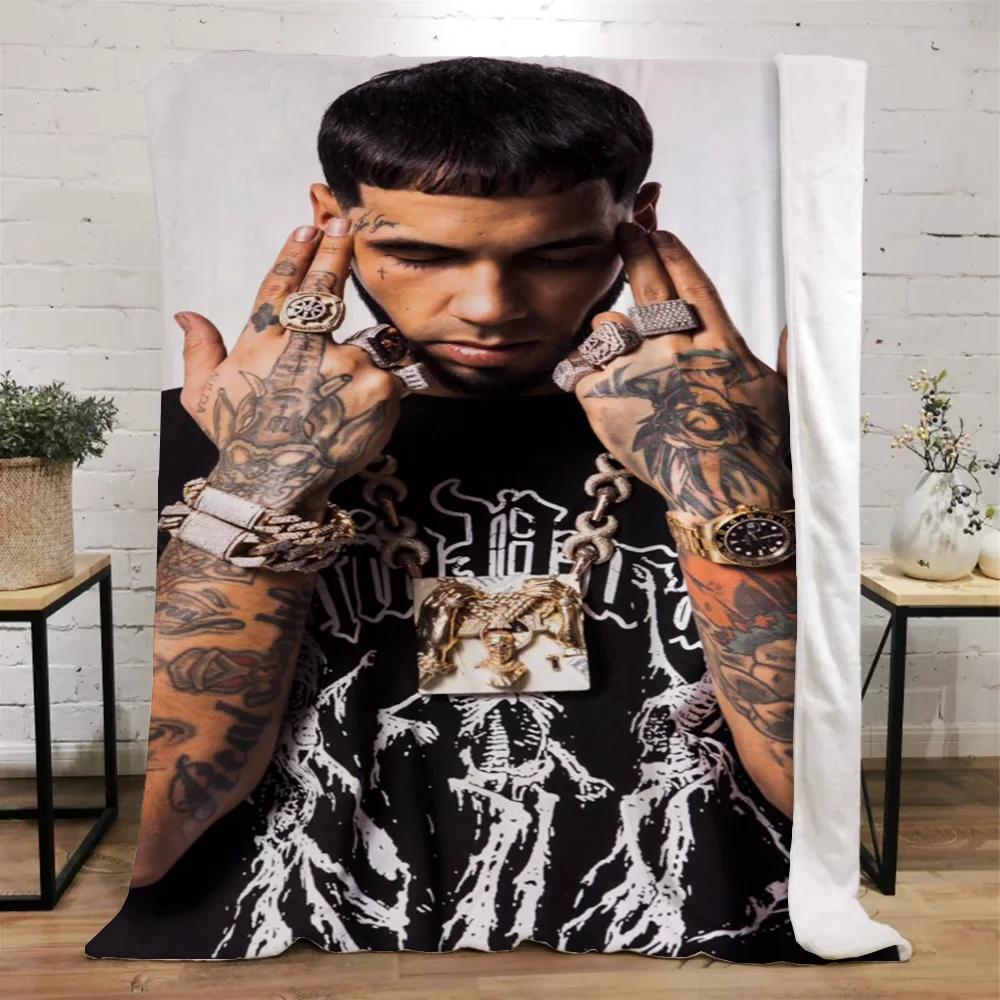 Anuel Aa Blanket Bed Blankets Characters Fluffy Plaid Beach Towel Interior for Home Luxury Bedding Throw Knee Soft Nap King Size