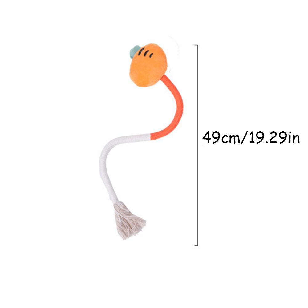 Cat Chew Rope Toy with Catnip Inside, Interactive Teaser Wand for Self-Entertainment, Durable Wear-Resistant Teething Pet