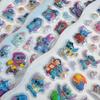 Stitch Cartoon Stationery Stickers for DIY Journals, Scrapbooks, School Supplies, Assorted Patterns, Self-Adhesive, Waterproof