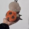 Super Cute Twisted Mouth Lips Ladybug Bee PLushie Stuffed 20CM Fat Ball Shape Bees Plush Toy Doll Toys for Kids Birthday Gift