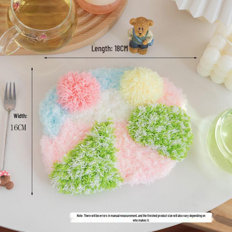 Moss Coaster Rug Kit: Beginner-Friendly Mori Style Doormat Gift Set