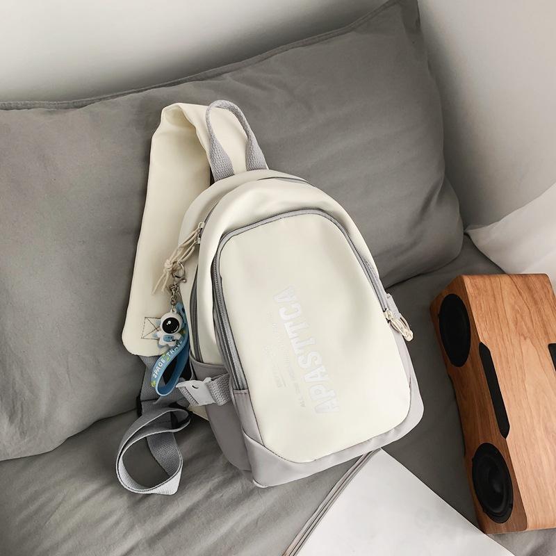 Японская контрастная сумка-мессенджер женская студенческая спортивная нагрудная сумка женская большая вместимость повседневная модный бренд холщовый плечевой рюкзак мужской