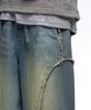 Aleseueseussi Incision Washing Denim Bermuda Pants - Light Denim