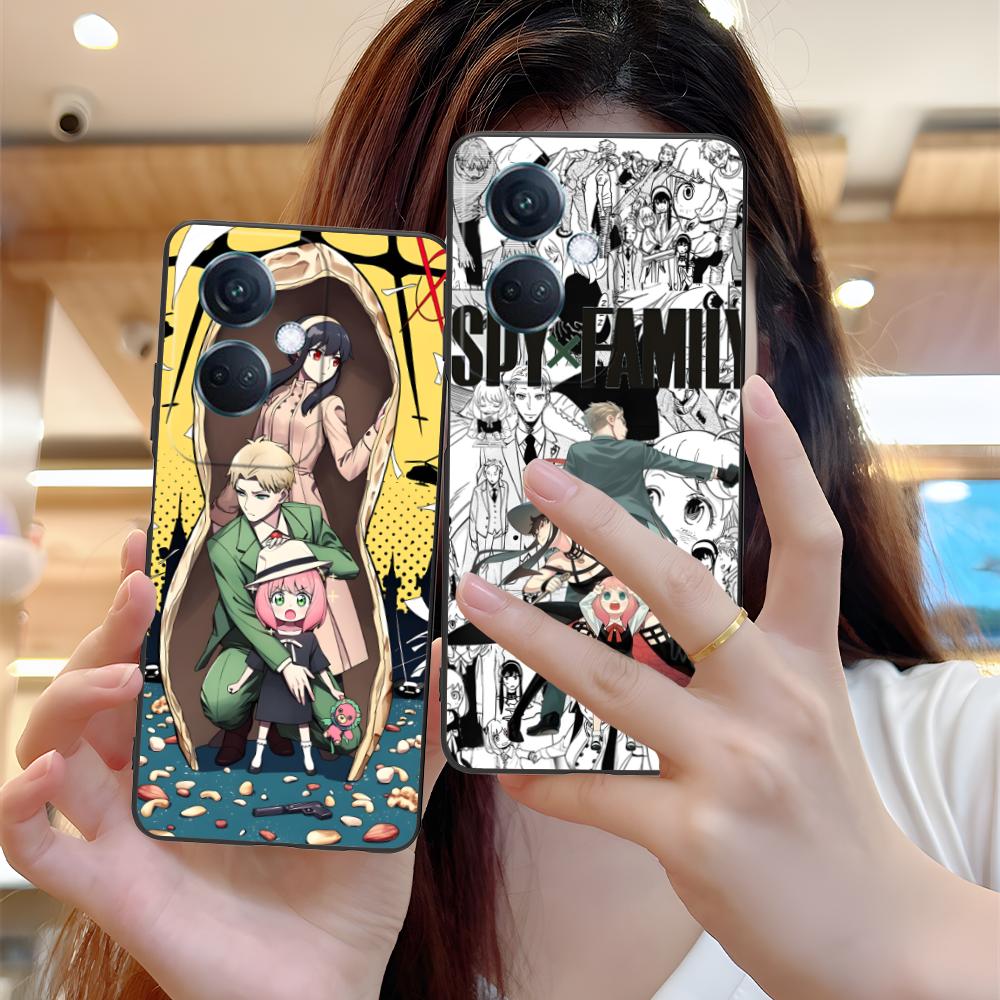 Anime Spy Family Mobile Phone Case for OPPO Reno 14 13 12 11 10 9 8 7 6 5 F T Pro 5G Colorful Printing Cover Luxury Cover Pretty