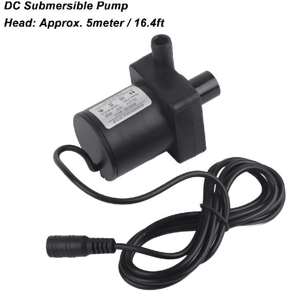 

Погружной , DC 12В 800 л/ч Бесщеточный Мини Аквариум , Тихий для Солнечного Фонтана, Аквариумных Рыб , Пруда, Фонтана, Гидропоники, 5 м