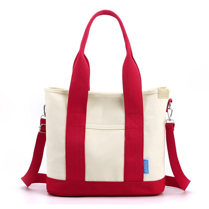 Thickened, Large-capacity Japanese-style Canvas Tote Bag, Fashionable, Versatile, Casual Crossbody Bag, Multi-functional Commuter Bag.