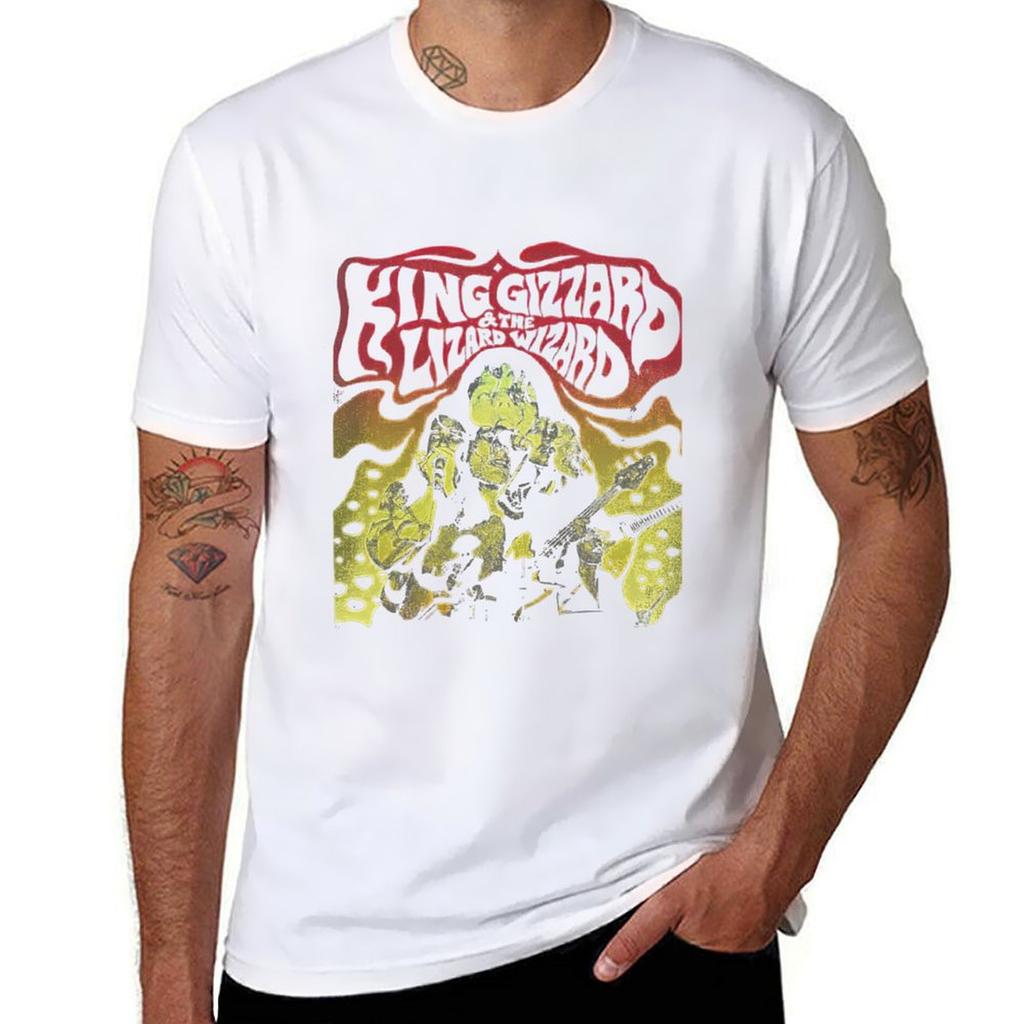 King Gizzard And Lizard Wizard Tshirt Stylish Print Short Sleeve Tee