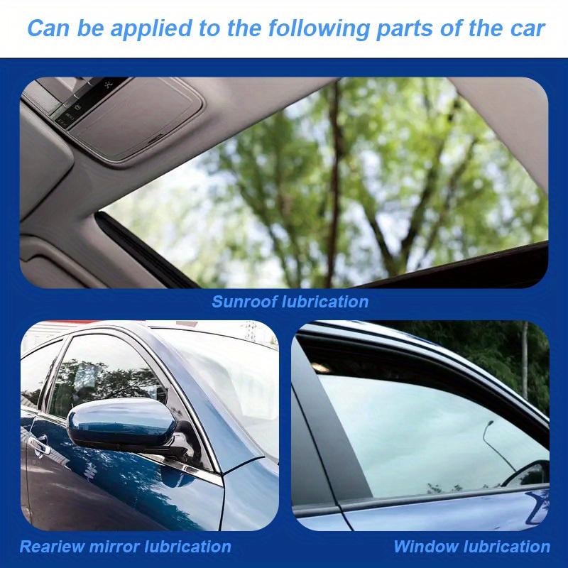 Car Lubricating Spray - Suitable for Car Windows and Sunroofs, Door Tracks, Mild Neutral Lubricating Care Agent, Noise-Free - 100ml, Compr