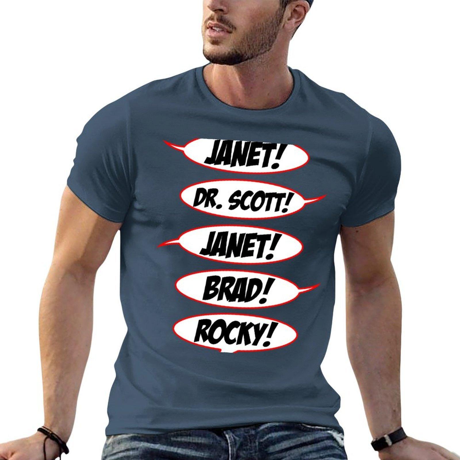 Janet Dr Scott Janet Brad Rocky Tshirt Casual Fashion Print Tee Top S