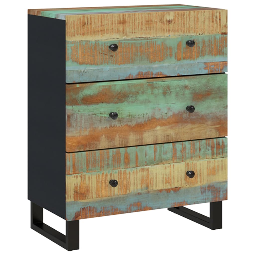 Sideboard 60x33x75 Cm Reclaimed Solid Wood