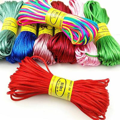 Boting 2,5 mm rot handgewebtes Armband, chinesischer Knotendraht, Bastelmaterial