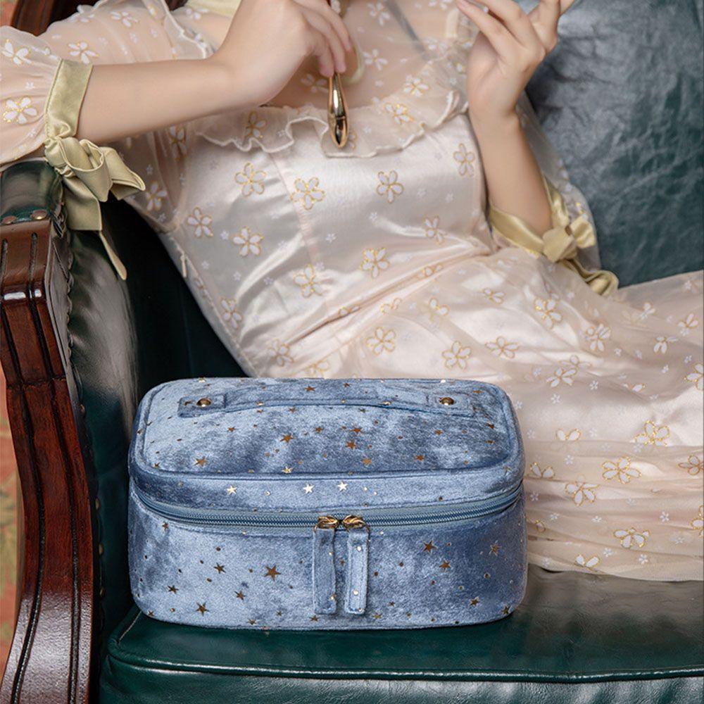 Bags Large Capacity Wash Handbags Makeup Bag Toiletry Case Lipstick Bags Velvet Cosmetic Bag