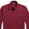 Polo Ralph Lauren Solid Color Half-Zip Logo Embroidered Long Sleeve Sweatshirt Men Sweatshirt Burgundy 710890534-024