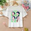 K-pop Demon Hunters White T-shirts for Girls Anime Cartoon Cute Short Sleeved Shirt Children Summer Fashion Sweet T-shirt Gifts