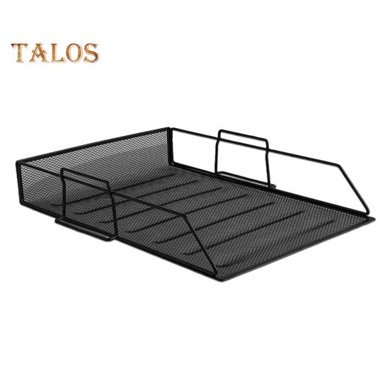 File Rack 3/4 Layers Hollow Mesh Stable Structure Removable Large Capacity Notebook Book Decktop Organizer Paper Letter Stoarge Tray Office Workspace