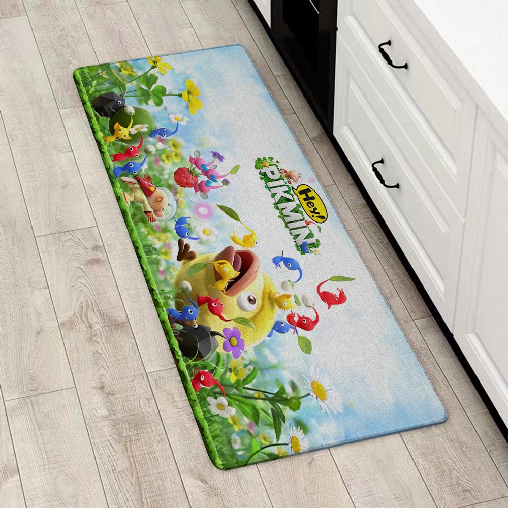 Entrance Front Door Doormat Cartoon PikminS Non-slip Kitchen Rug Living Room Rugs Balcony Bathroom Foot Mat Floor Mats Carpet