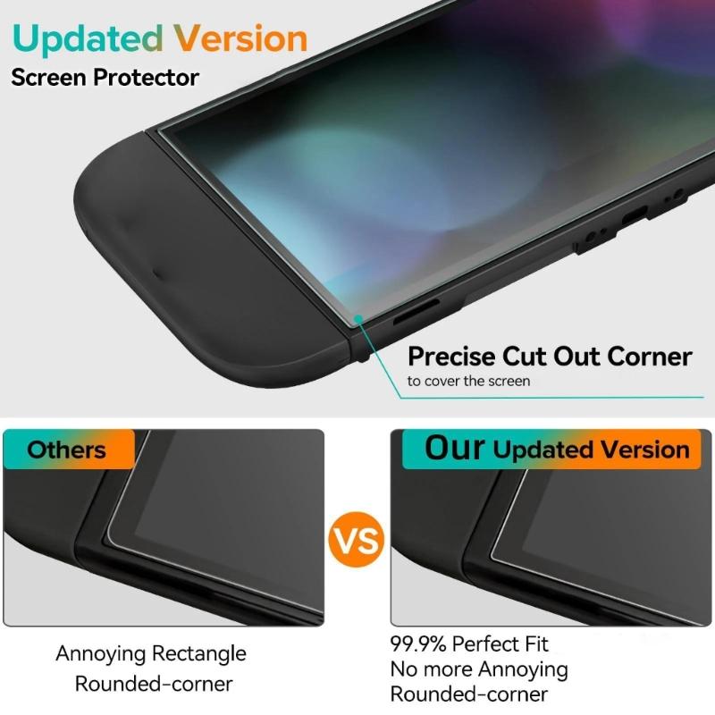 Scratch Resistant Game Machine Screen Guard Toughened Glass Using Shield Film Ensures Minimize Light Reflection for NSW2