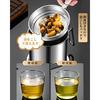 LEEKEY Oil Pot, 1.7L Stainless Steel Oil Strainer, Filters Residue, Frying Oil, Tempura Oil, Filter Cartridge, Oil Treatment, Kitchen Supplies