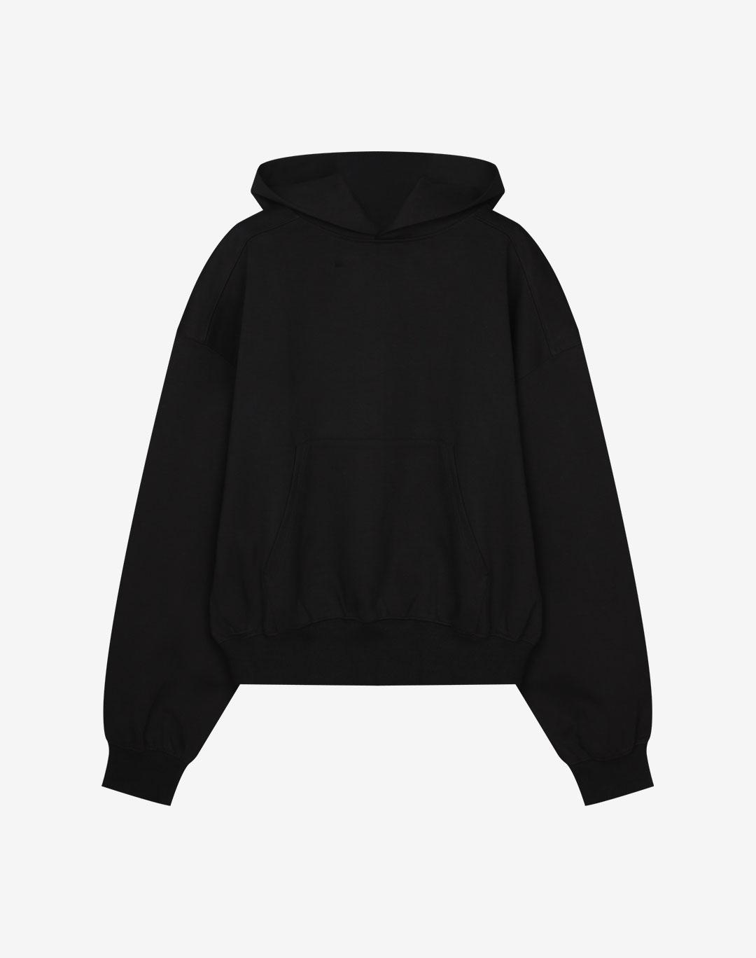 Adrielos Border Sweat Hoodie [Black] L