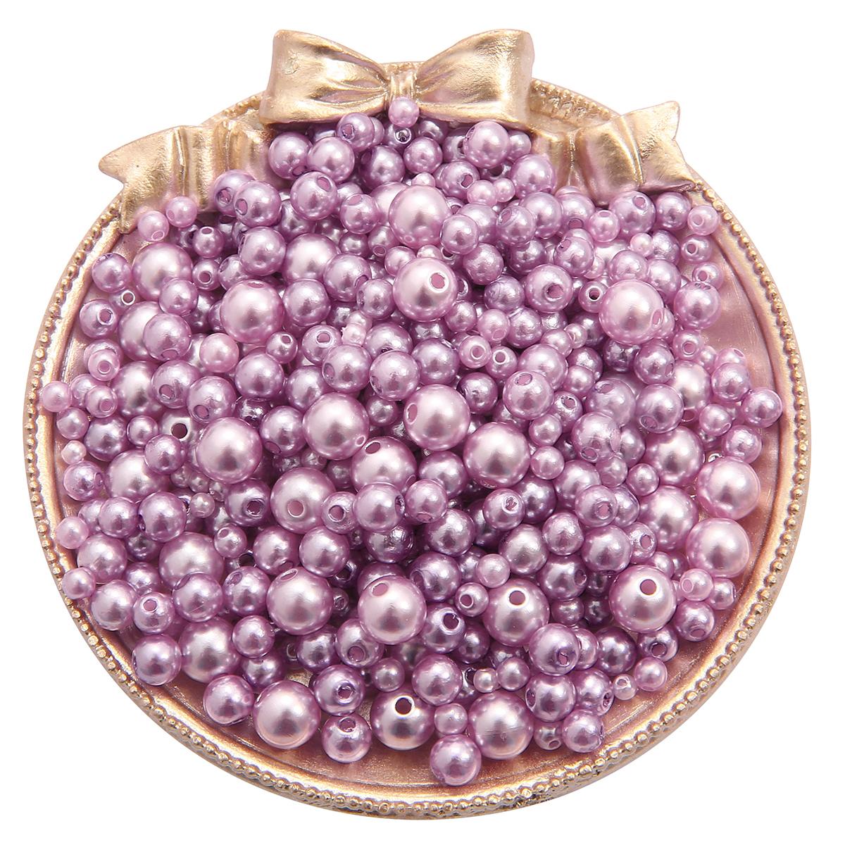 

150 шт. 3-8 мм круглые искусственные бусины из АБС-пластика с прямыми отверстиями для изготовления ювелирных изделий