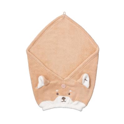 Hair 3x More Absorbent Than Cotton Circumference Shiba Face Zooiefam Turban, Moisture-Absorbent, Quick-Drying Microfiber, [Head 44-75cm],