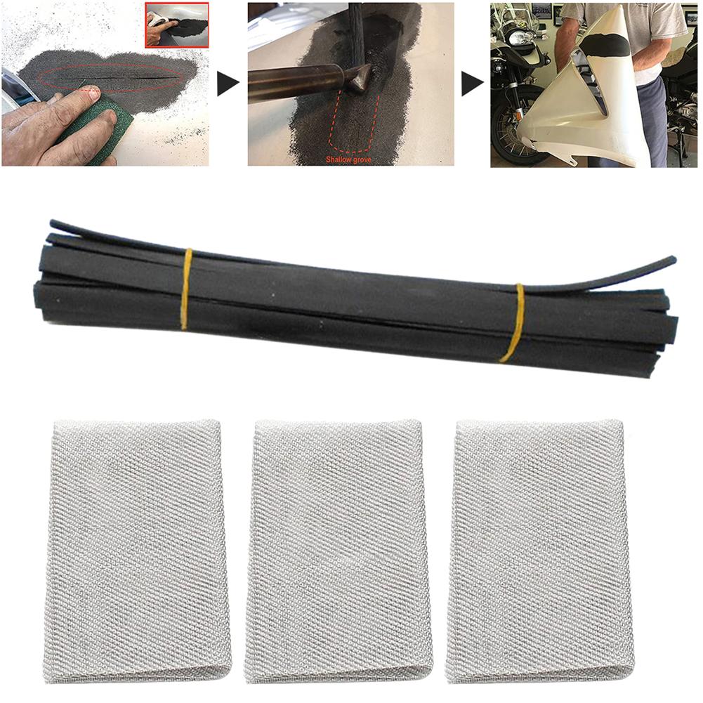 Thermoplastic Repair Kit 10 Plastic Welders with Extra Mesh SuFor PPort