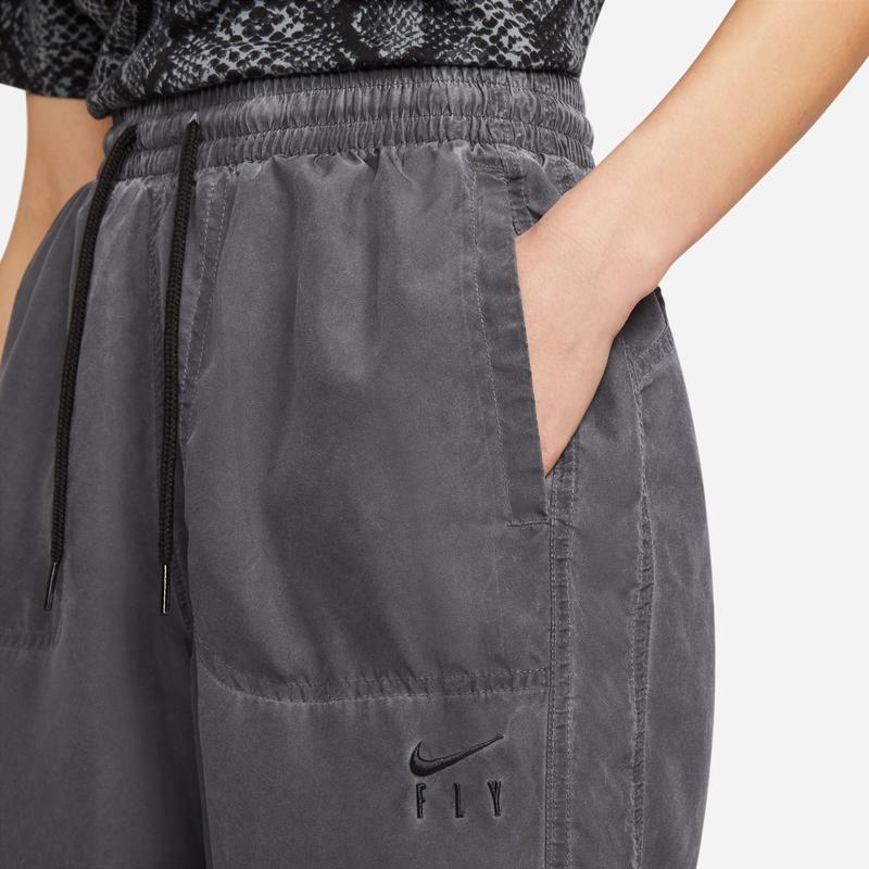 Nike Dri-FIT Solid Quick-Dry Loose Sports Pants Women Bottoms Black DH7657-010