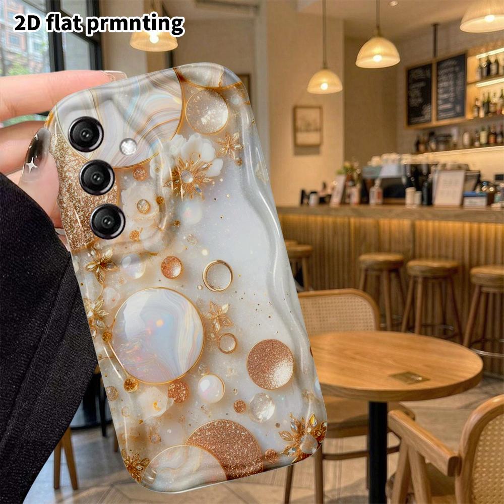 Phone Case: 2D Flat Samsung Galaxy A34 A35 M05 M06 S20 S22 S21 FE Plus 5G Protective Case, Gem Jewelry, Christmas and Halloween Gift