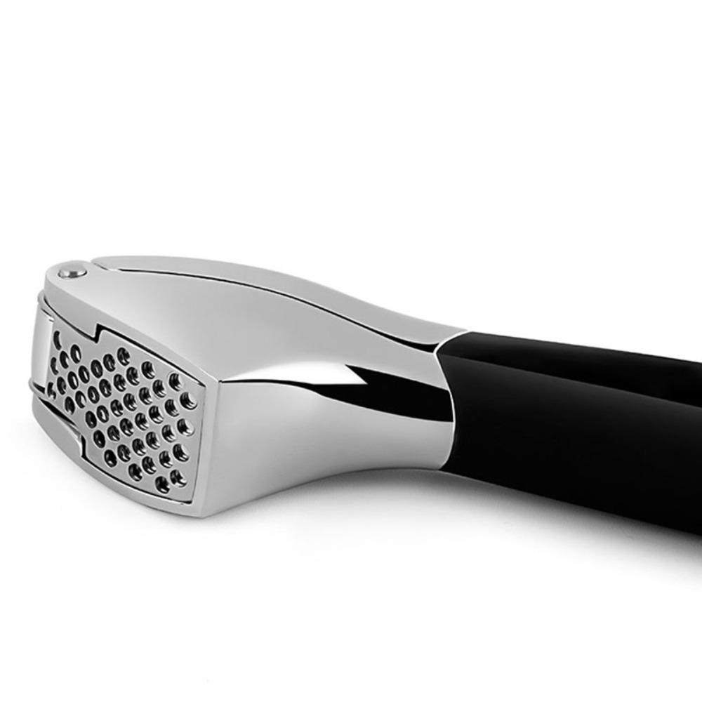Non-slip Handle Garlic Press Stainless Steel Garlic Crusher Professional Garlic Squeezer Cooking