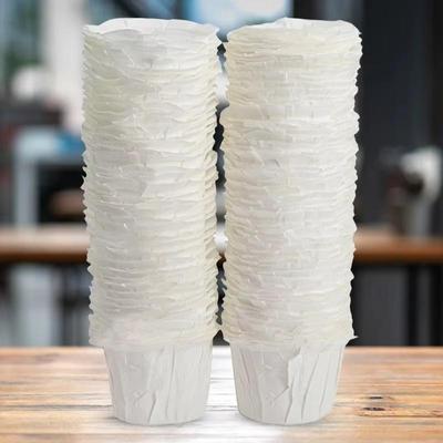 100Pcs Coffee Filters Replacement White Coffee Paper Pod Disposable Coffee Filter Papers Coffee Paper Pods for Keurig 1.0 2.0