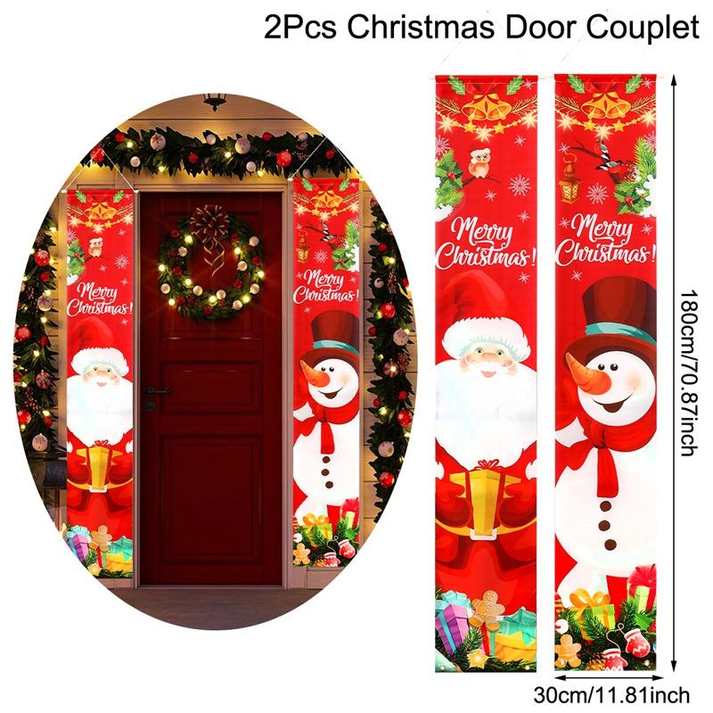 Nutcracker Soldier Door Banner Decor Christmas Decorations for Home 2026 Xmas Hanging Ornaments Navidad Noel Gift New Year 2026