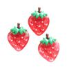 Transparent Glitter Fruit Resin Shoe Charms: Strawberry & Watermelon