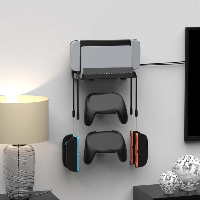 Gaming Wall Mount for NS 2 Game Console Easy Installation Ventilated Design Metal Bracket Console Storage Solution