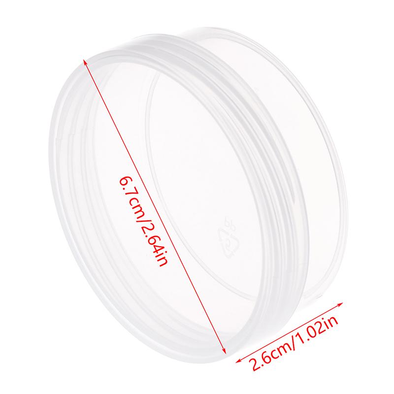 Transparent Circular Box With Cover Cosmetics Puff Storage Box Beauty Face Care Tool Makeup Case Travel Accessories Container
