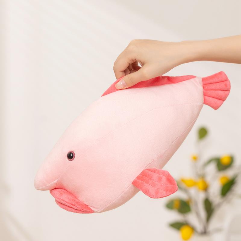 36Cm Pink Clownfish Plush Pillow Stuffed Cartoon Fish Animal Kawaii Cushion Home Decor Birthday Present