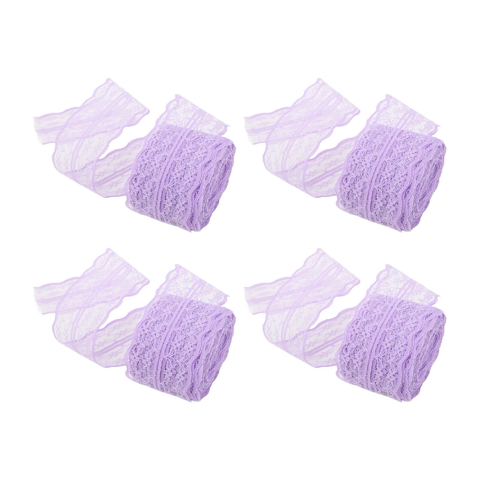 

4Pcs Lace Ribbons Nylon Retro Decorative Accessories for Gift Packaging Decoration