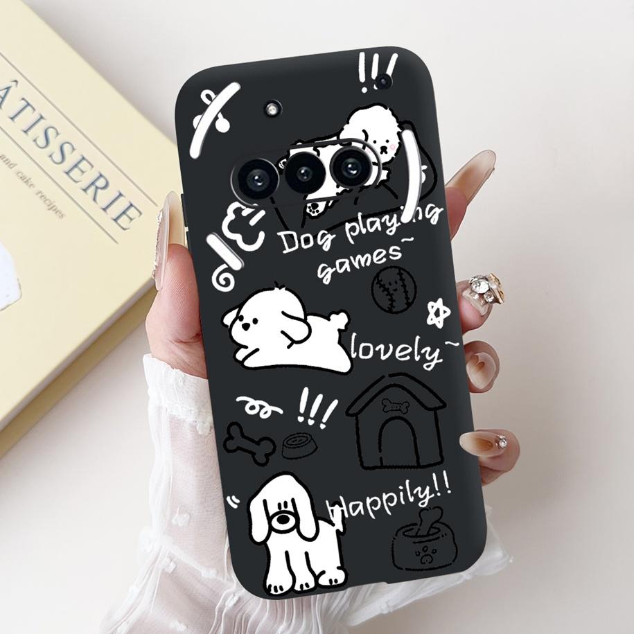 Para Funda Nothing Phone 3A A059 Lindo Dibujo Animado Panda Astronauta Silicona Suave Negro Mate Cubierta Para Nothing Phone3a Pro A059P Fundas