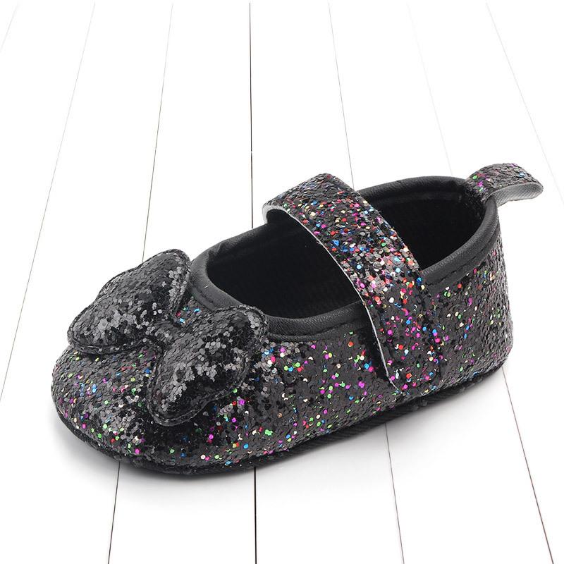 Shiny Baby Princess Shoes Baby Shoes Soft-soled Non-slip Single Shoes 0-1 Year Old Spring and Autumn