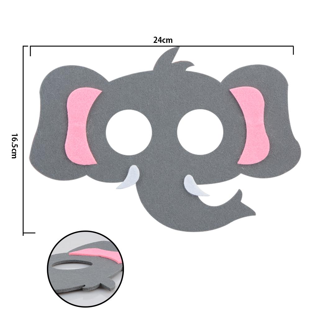 

15PCS Animal Masks Felt Animal Theme Birthday Party Decoration Cartoon Masks Interesting Masks