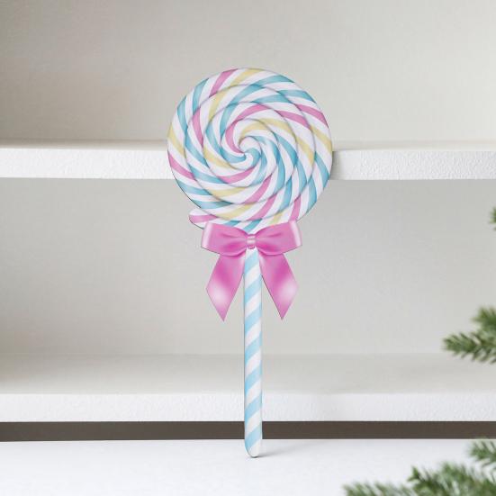 Christmas Lollipop Yard Sign Xmas Candy Lawn Sign Winter Holiday Lollipop Decoration for Indoor Outdoor Pathway Patio Decor