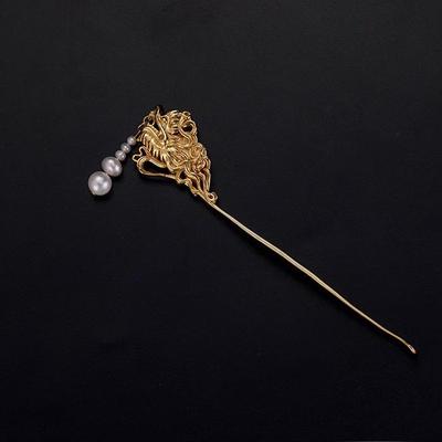 Classical Gilded Silver Chinese Hanfu Tassel Hairpin