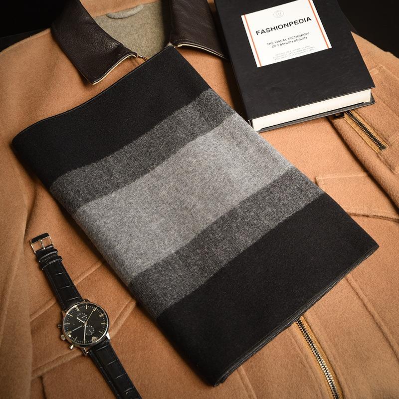 Plaid Containing Wool Men's Scarves, New High-end Imitation Cashmere Scarves, Boyfriend Gifts for Boyfriend In Winter