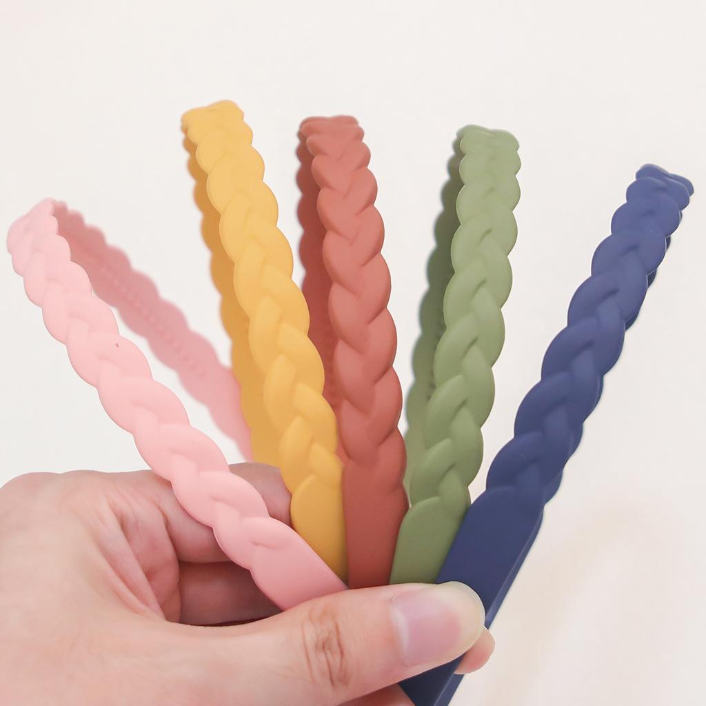 4/5/6pcs Fashion Matte Headband For Women Girls Thin Headband Female Plastic Teeth Hairbands Simple Hair Accessories Mix Styles
