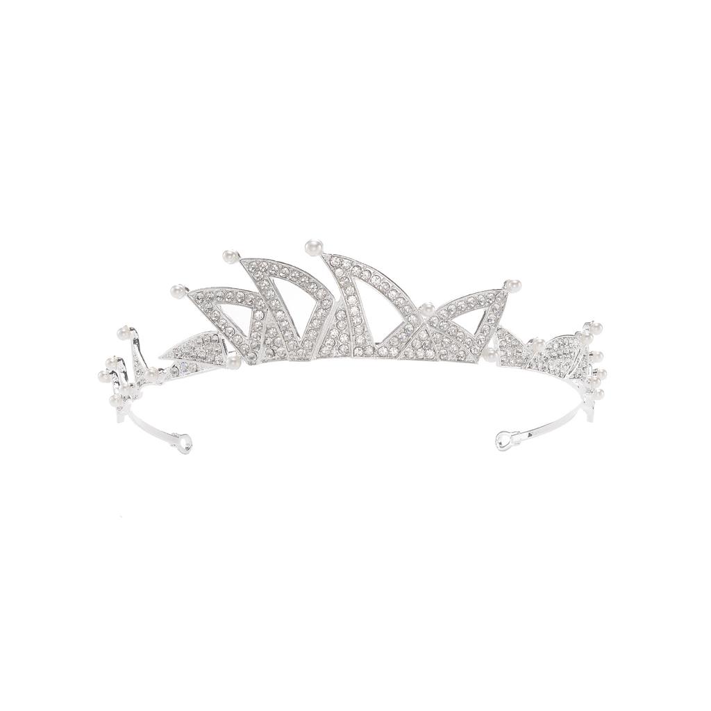 New creative hair accessories Baroque bridal crown rhinestone pearl crown wedding accessories