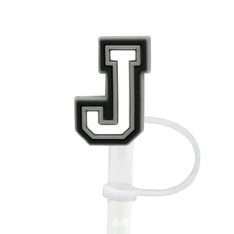 1Pcs Letter Silicone Straw Covers Cap Compatible With Stanley 30&40Oz Cup10Mm Straw Toppers Reusable Dust-Proof Straw Caps
