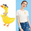 Fashion Cute Dripping Duck Brooch Alloy Yellow Animal Pin Simple Clothing Accessories Pendant Dual-use Fashion Accessories