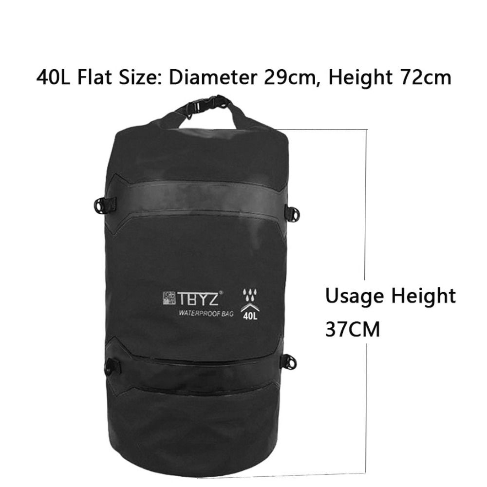 Waterproof Bicycle Rear Seat Bag 40L Capacity Bike Carrier Bag Durable Travel Bag  Adventure Riding
