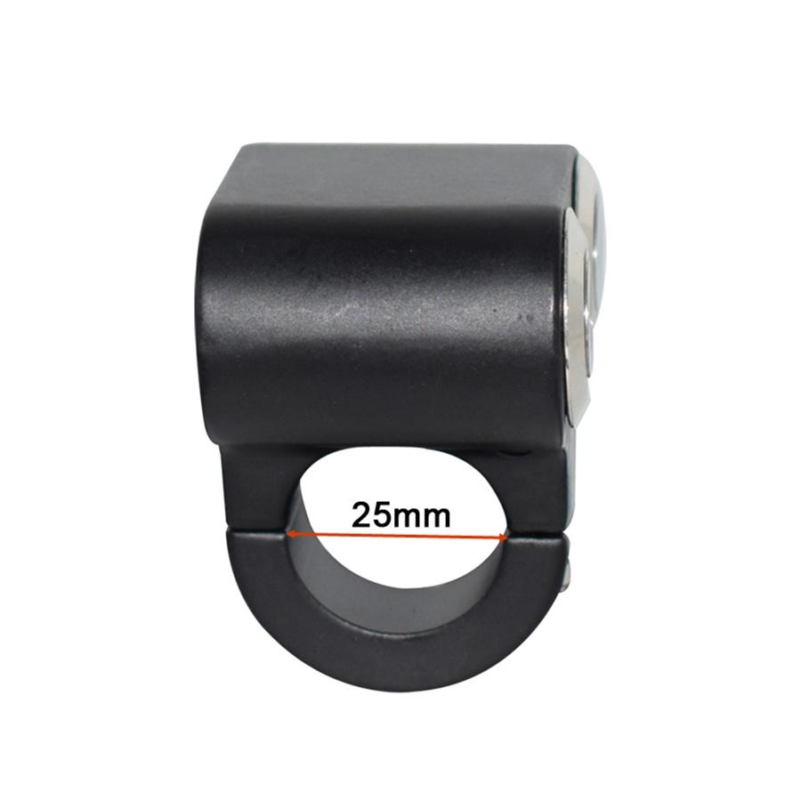 25mm Motorcycle Handlebar Switch Self-return Motentary Button Blue LED Indicator