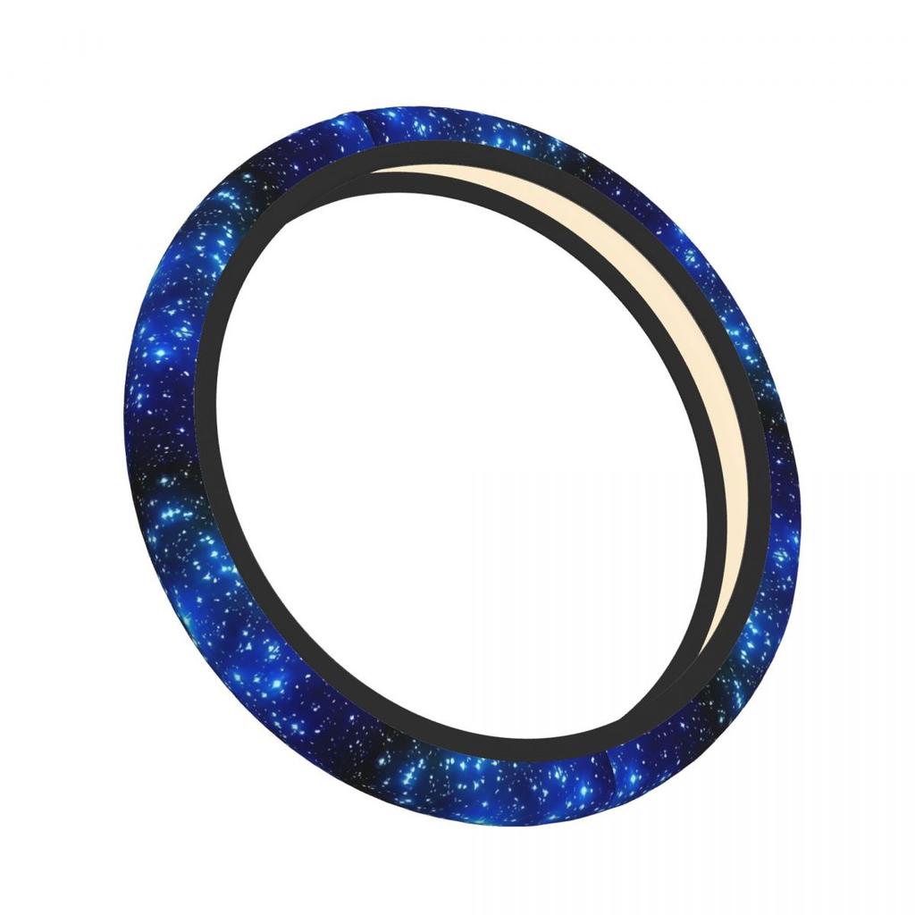NEW Car Steering Wheel Cover Without Inner Ring, Breathable and Anti-slip, Blue Starry Sky Girl Steering Wheel Cover