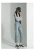 Autumn 2025 Women's High Waist Straight Leg Jeans: Slimming Petite Plus Size Cropped Cigarette Pants